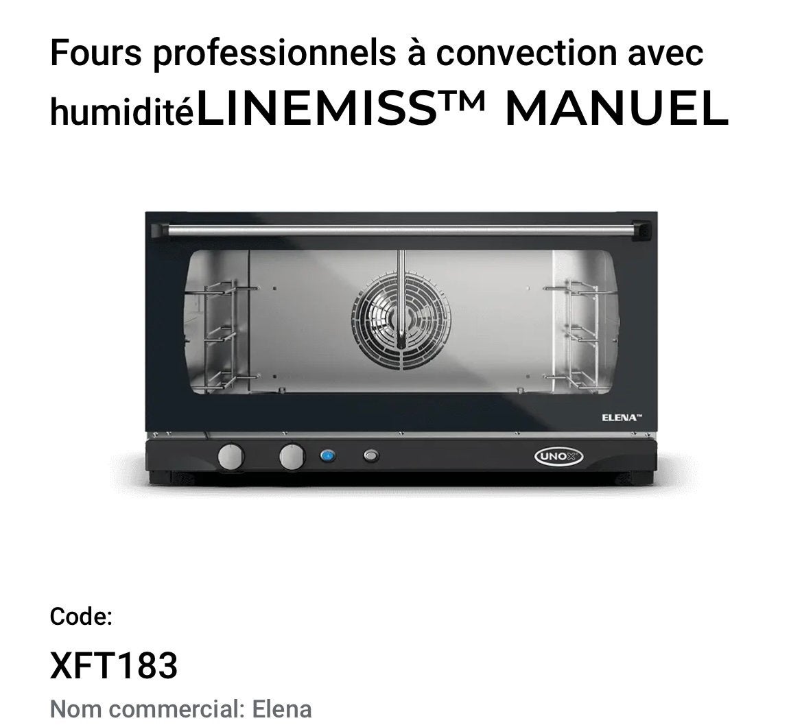 Professionele oven UNOX Linemiss Manuel Elena XFT183, Ophalen, Zo goed als nieuw, Horeca-oven