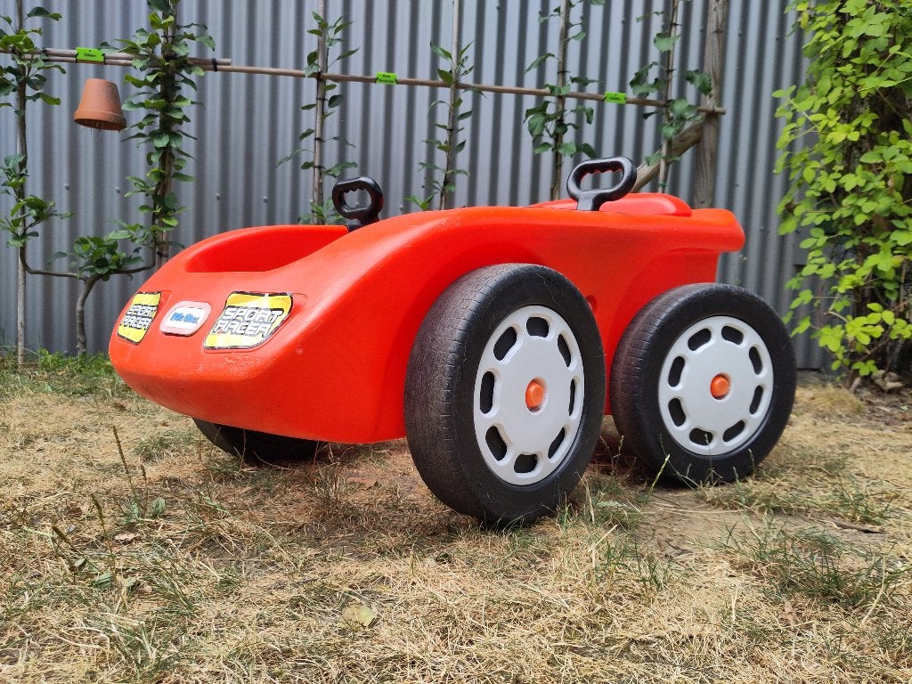 trapauto Fisher-Price sportauto retro vintage, Ophalen, Gebruikt