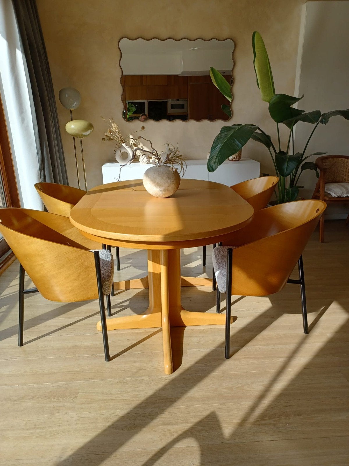 Chaises design Philippe Starck Costes 4 pièces., Enlèvement, Brun, Vintage, Quatre