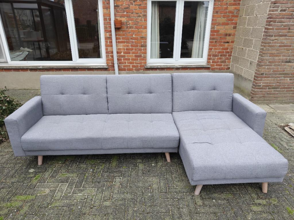 Grijze zetel, Huis en Inrichting, Fauteuils, Ophalen, Gebruikt