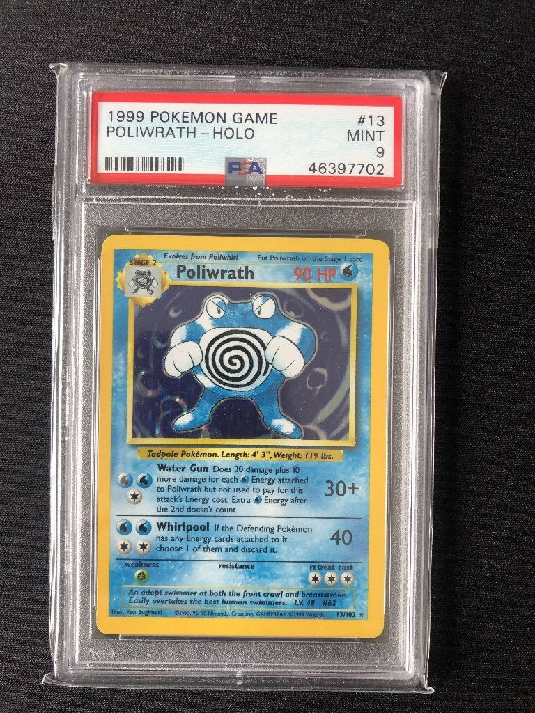 Set de base Poliwrath Holo pour 9, Hobby & Loisirs créatifs, Enlèvement ou Envoi, Comme neuf, Cartes en vrac