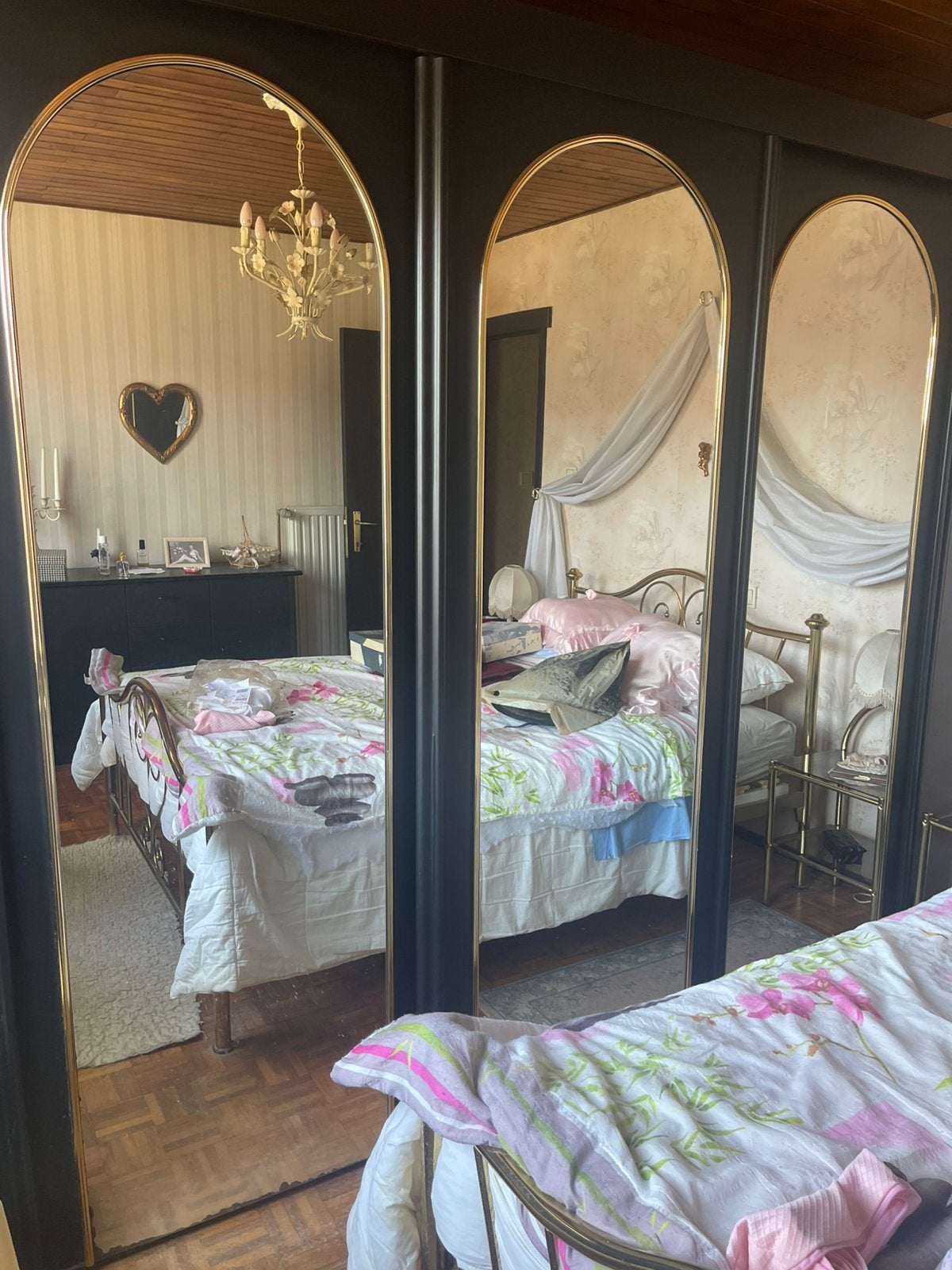 Gratis ophalen koperen bed kleerkast schuifdeuren, Ophalen, Zo goed als nieuw