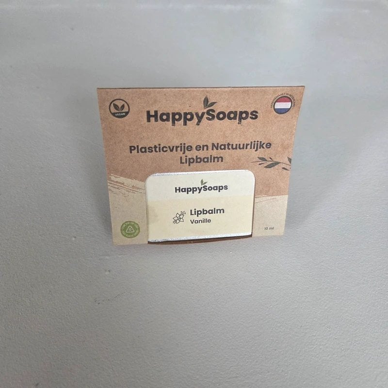 Uitverkoop! - 25 % korting! Lipbalm - HappySoaps - Vanille, Handtassen en Accessoires, Ophalen of Verzenden, Nieuw, Lipbalsem