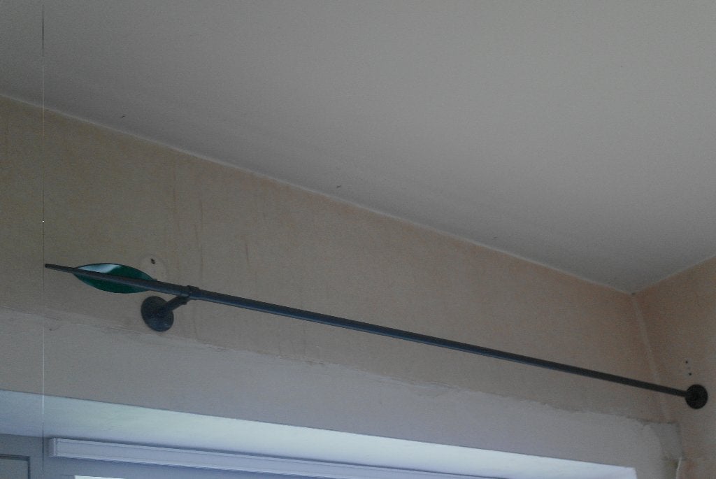 tringle à rideau en métal noir pour rideaux, Enlèvement, Comme neuf, Vert, Métal