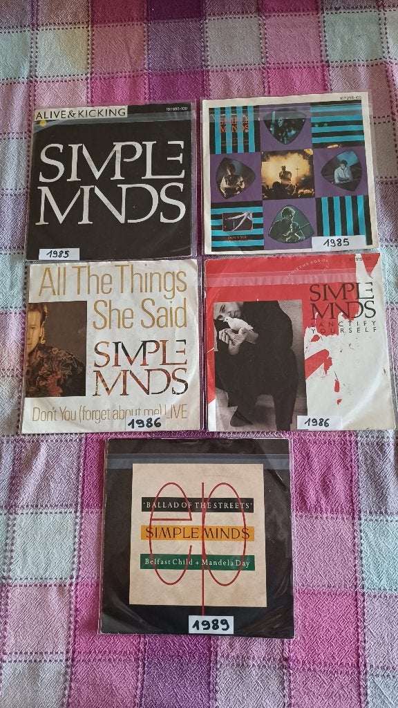Vinyl singles Simple Minds, Cd's en Dvd's, Ophalen of Verzenden, Gebruikt