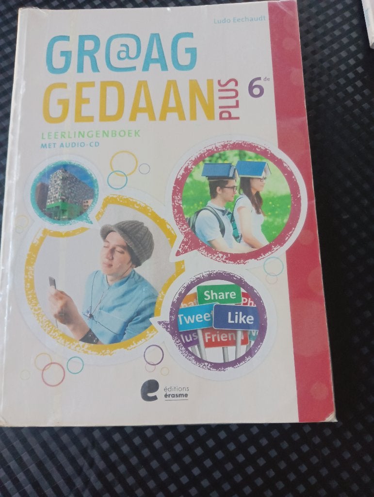 Livre scolaire néerlandais, Enlèvement ou Envoi, Editions erasme, Néerlandais, Utilisé