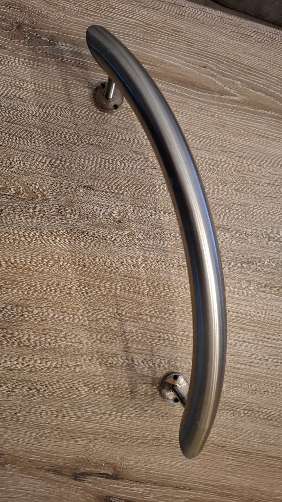 Deurkruk in inox, Ophalen, Zo goed als nieuw, Inox, Klink of Kruk