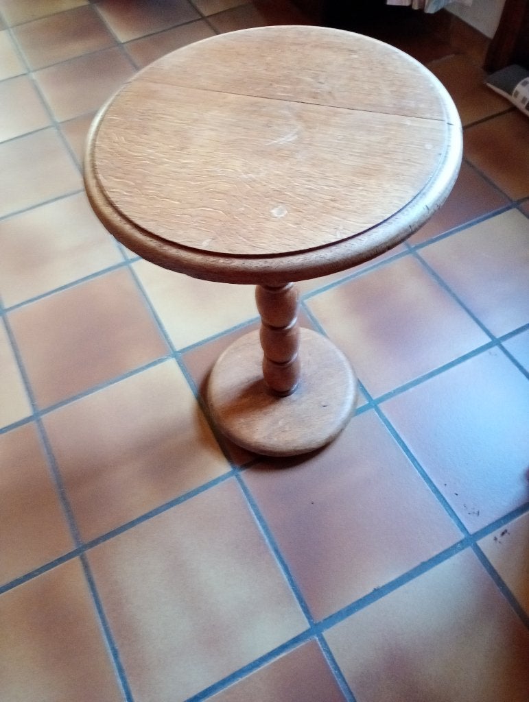 Petite table haute en bois, Antiquités & Art, Enlèvement