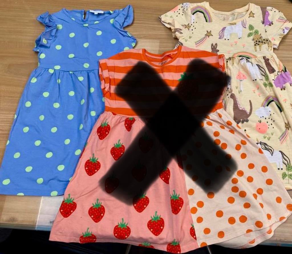 Robes taille 110/116, Enfants & Bébés, Enlèvement ou Envoi, Neuf, Fille, Robe ou Jupe