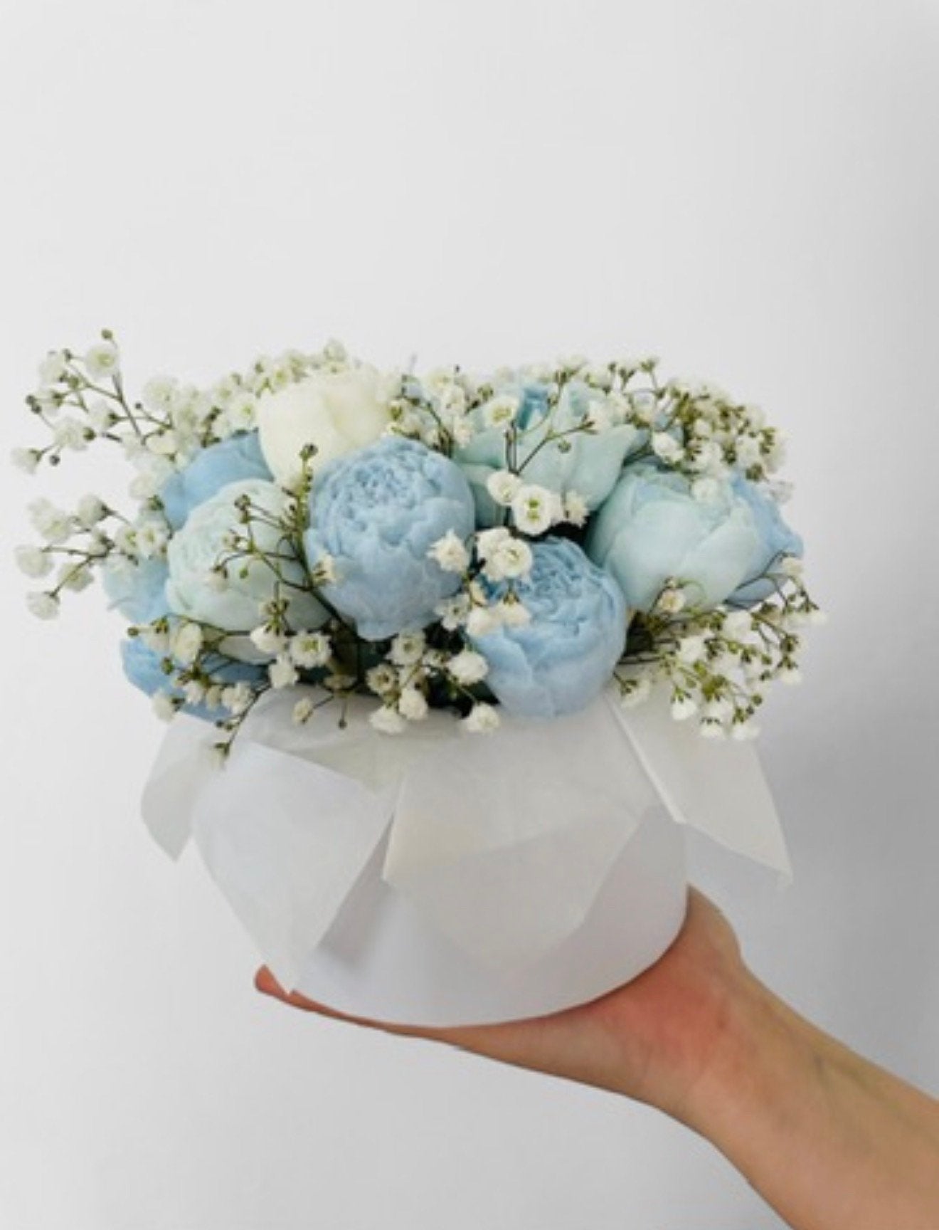 Bouquet bougies bleu, Fait main, Enlèvement ou Envoi, Intérieur, Bleu