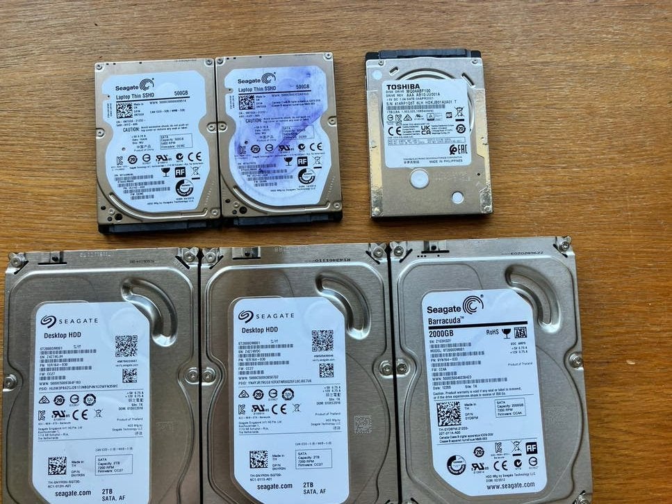 3 harde schijven, Enlèvement ou Envoi, Utilisé, Interne, HDD
