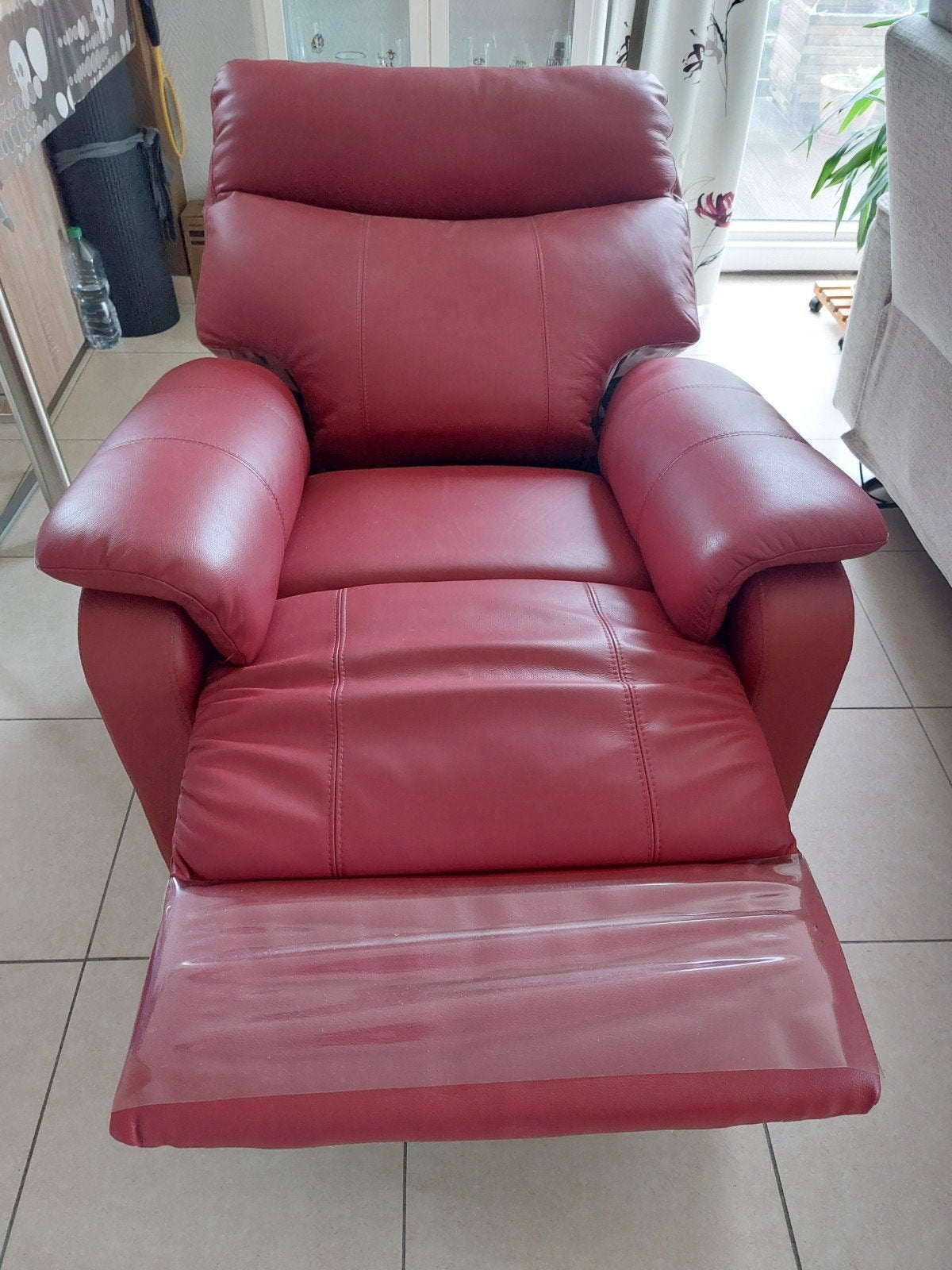 Fauteuil relax en cuir, Maison & Meubles, Enlèvement, Cuir