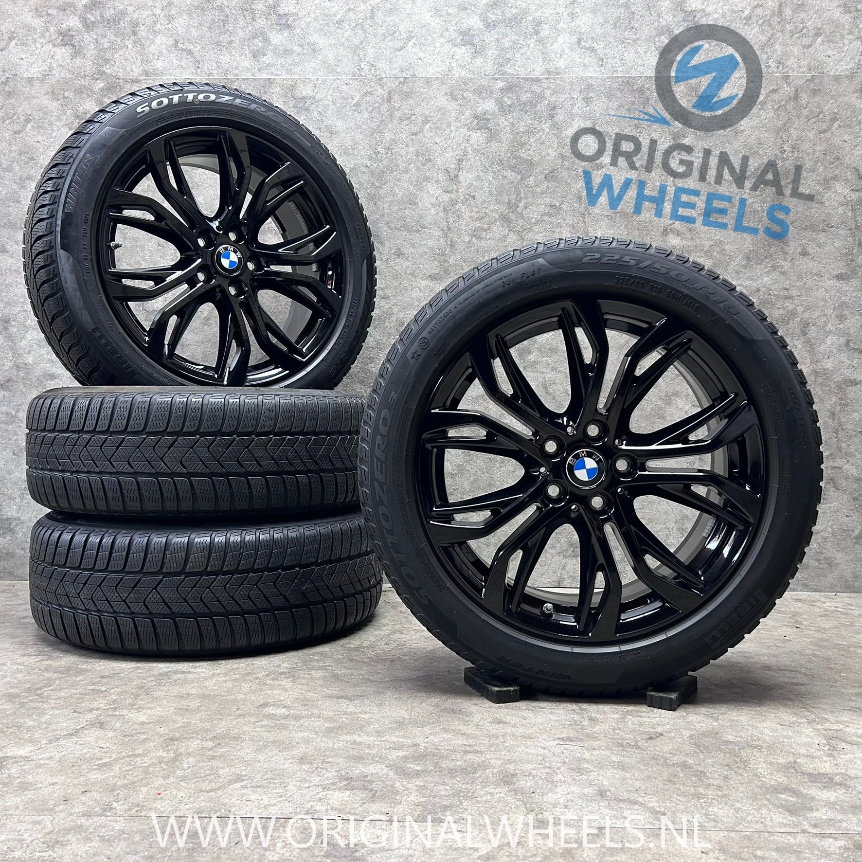 18 inch originele velgen + winterbanden BMW X1 X2 style 566, Autos : Pièces & Accessoires, Pneus et Jantes, Pneus hiver, Véhicule de tourisme