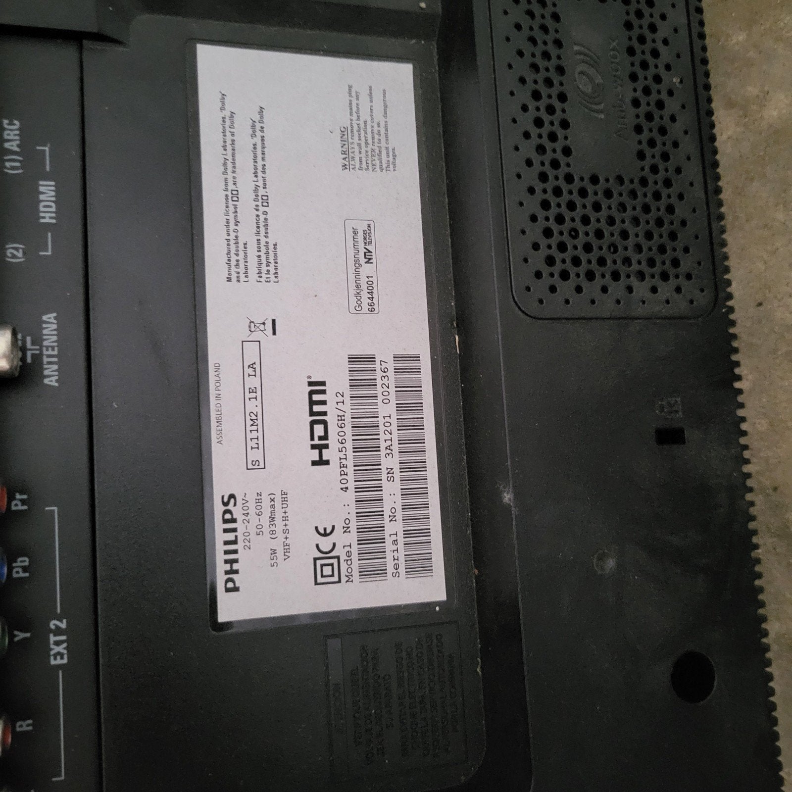 TV Philips 40 pouces – Full HD, Ophalen