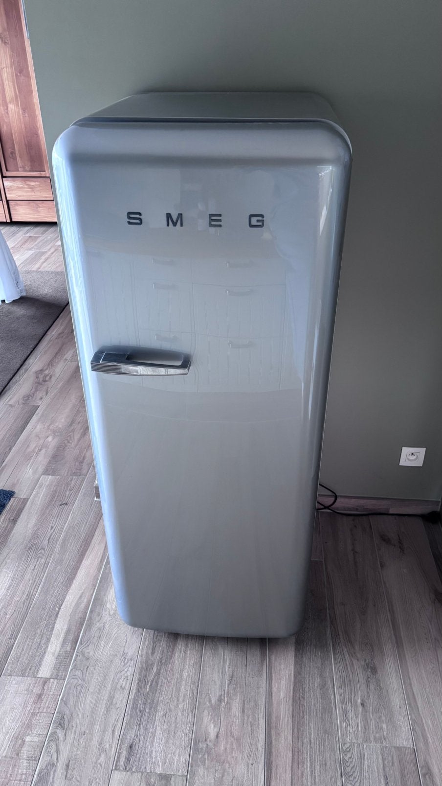 Smeg koelkast met vriezer 256l, Elektronische apparatuur, Ophalen, 200 liter of meer, 60 cm of meer, 160 cm of meer