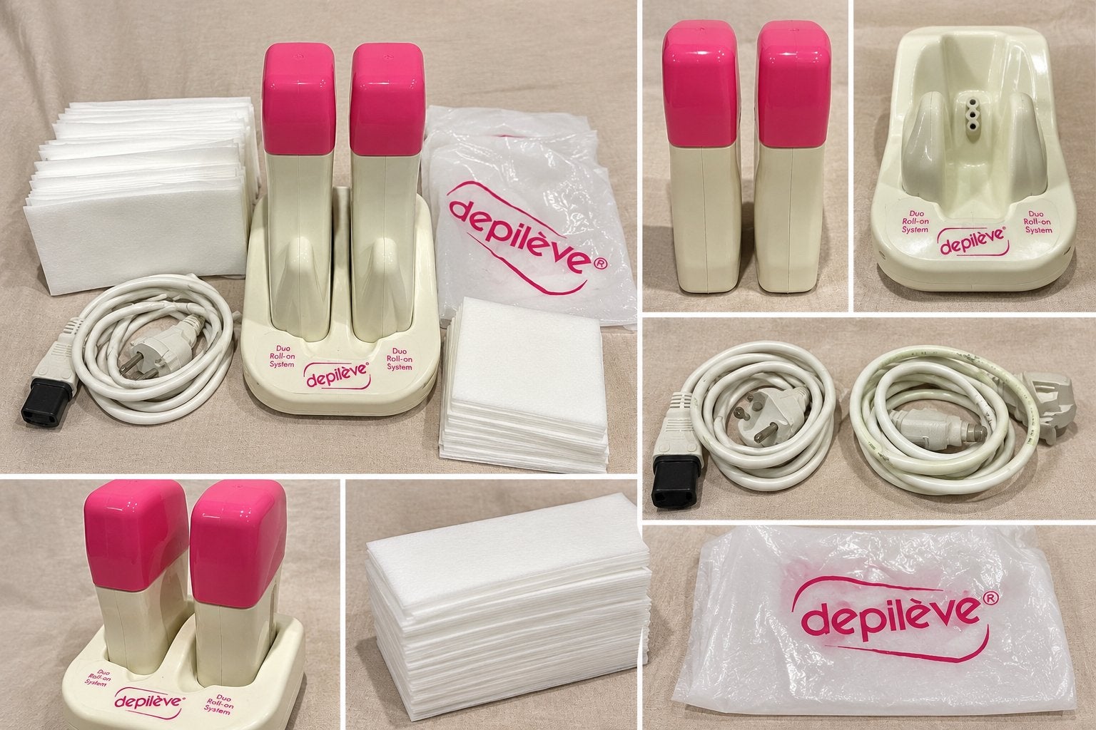 Depilève duo roll-on ontharingsset met accessoires, Ophalen of Verzenden, Gebruikt, Accessoires