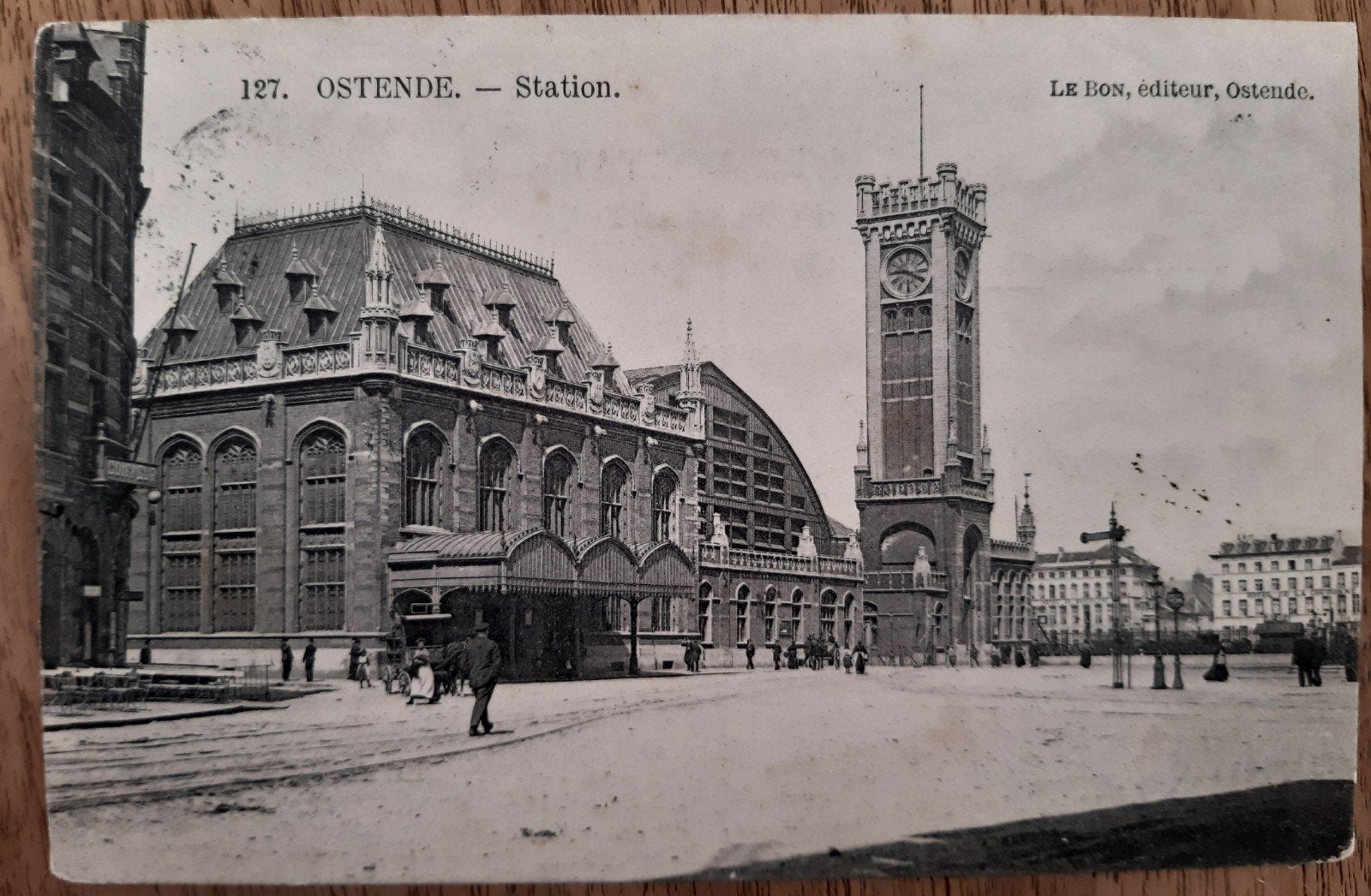 cartes postales Ostend OSTENDE STATION 1906, Collections, Enlèvement ou Envoi