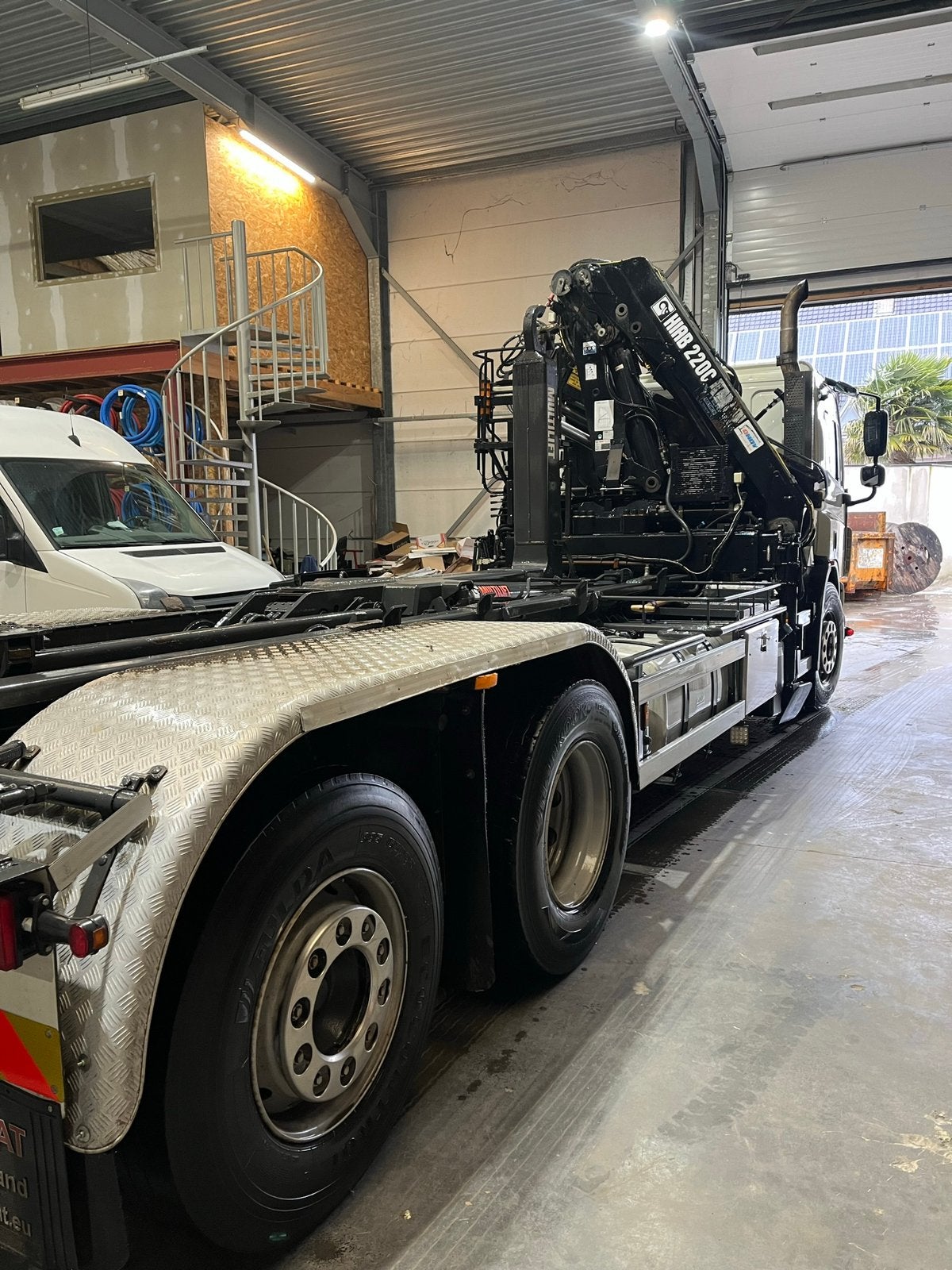 Daf containersysteem + kraan, Achat, Diesel, Automatique, Particulier