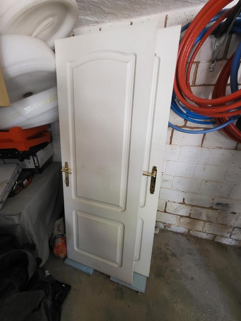 Volle houten binnendeuren, Doe-het-zelf en Bouw, Deuren en Vliegenramen, Ophalen, Glas