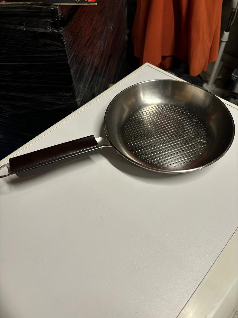 Poêle inox, Enlèvement, Utilisé, Inox
