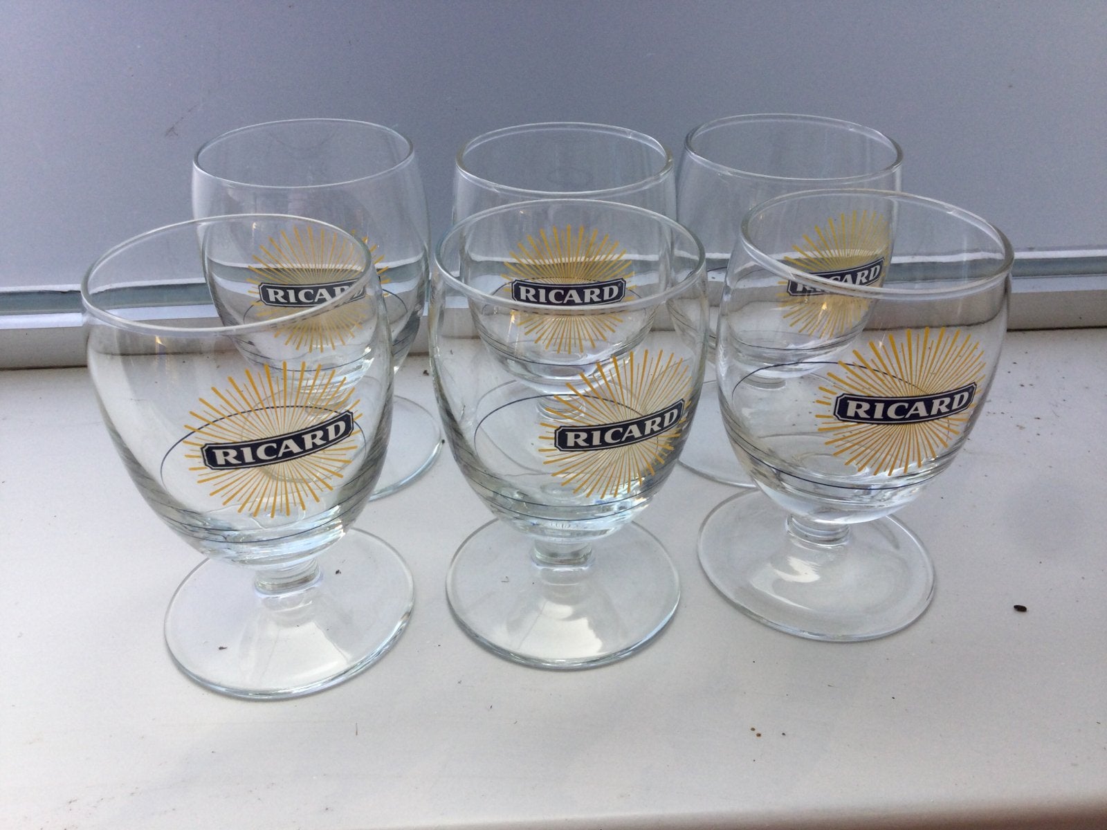 Verres à raviolis Ricard 17 cl, Collections, Enlèvement ou Envoi, Comme neuf