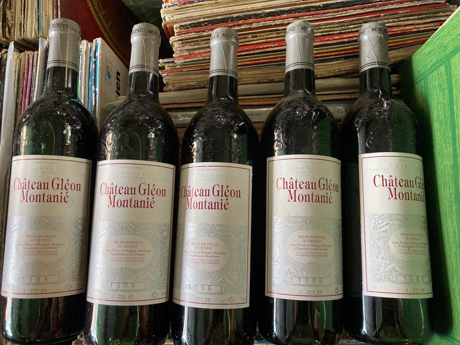 👉Chateau GLEON (1996)/ 5 flessen rodewijn samen, Enlèvement, Comme neuf, Vin rouge
