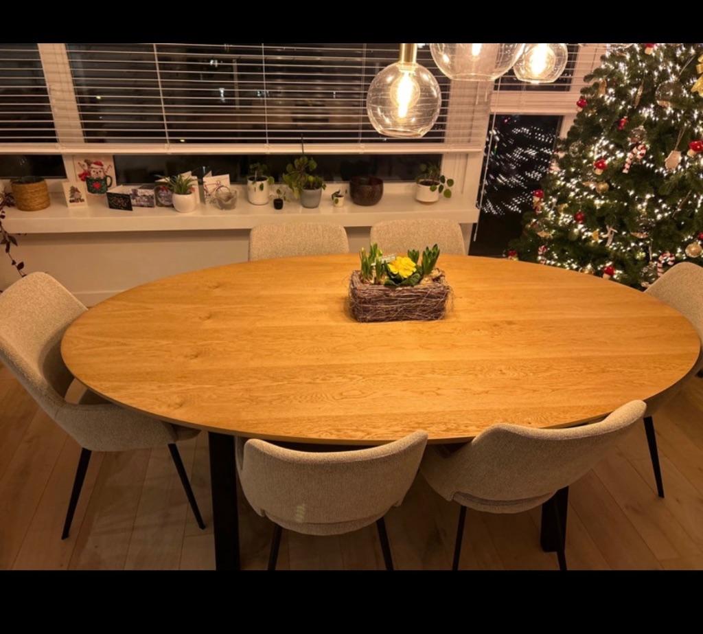 table à manger, Chêne, 100 à 150 cm, Enlèvement, Utilisé