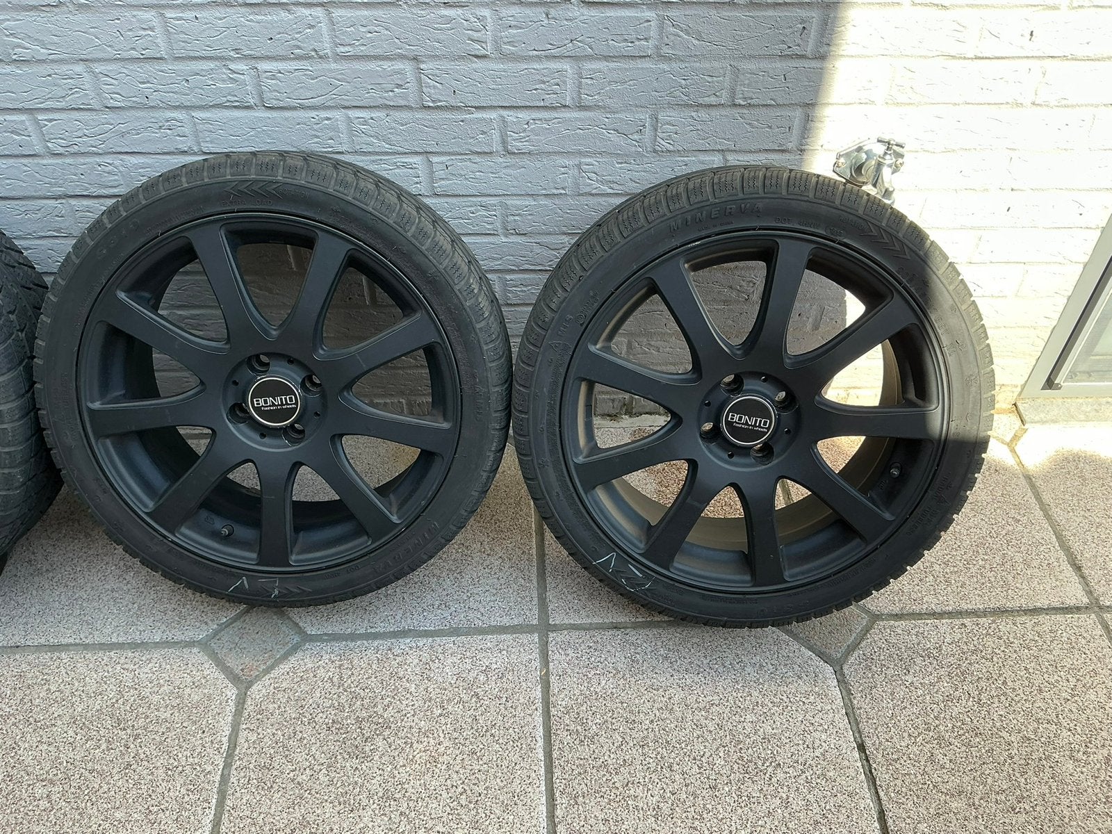 Set van 4 winterbanden op velg, Autos : Pièces & Accessoires, Pneus & Jantes, Enlèvement, Pneus hiver, Pneu(s)