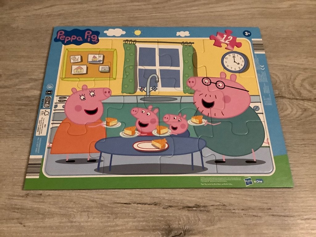 Puzzle Peppa Pig (12 pièces), Enlèvement ou Envoi, 10 à 50 pièces, Comme neuf, 2 à 4 ans