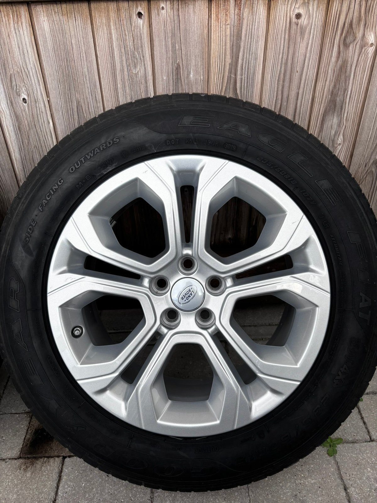 Range Rover velgen set + GoodYear banden., Auto-onderdelen, Ophalen, 18 inch, All Season, Band(en)