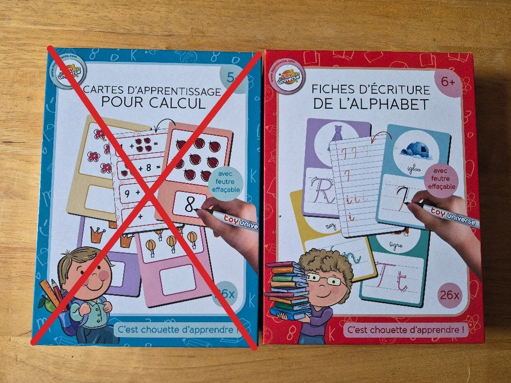 Cartes d’apprentissage pour l’alphabet, Diversen, Schrijfwaren, Ophalen, Gebruikt