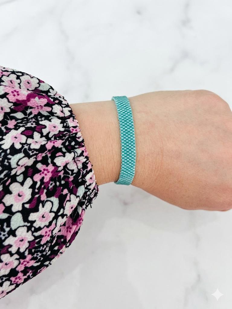 Bracelet Miyuki – Vert Clair Printanier, Bijoux, Sacs & Beauté, Bagues, Neuf, Vert, Fer ou Acier, Avec perle, Enlèvement ou Envoi