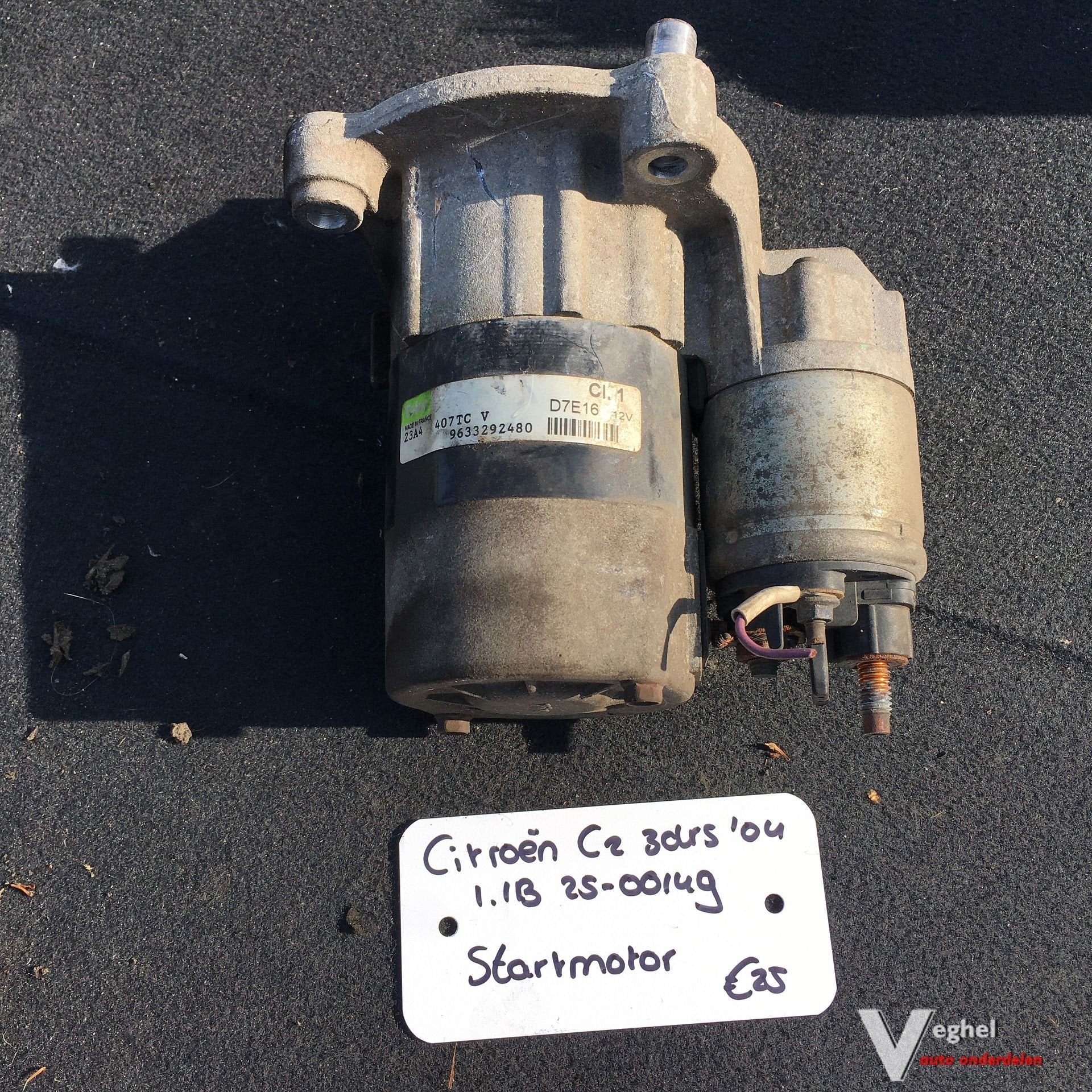 Citroen C2 3drs 1.1 Benzine 2004 2500149  Startmotor, -, Utilisé, -, -