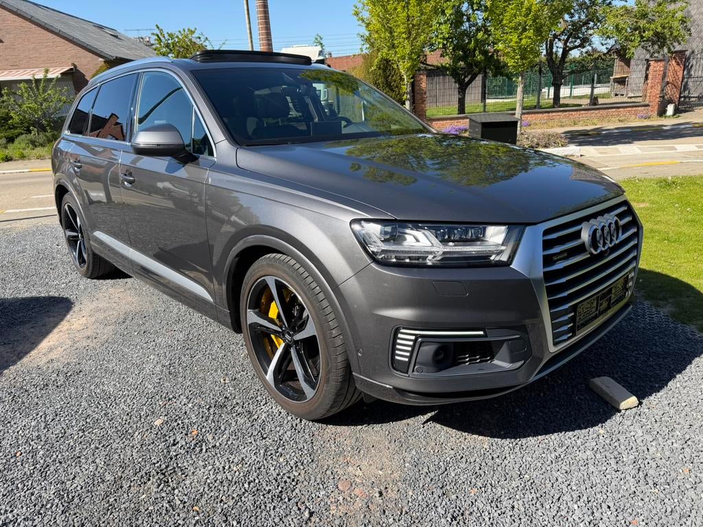 Audi Q7 e-tron - Full S-line - Matrix - Pano - Headup, Automaat, Leder, Particulier, SUV of Terreinwagen