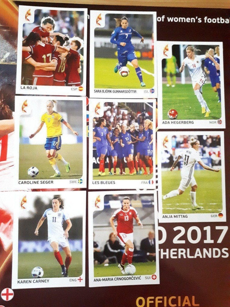Panini insigne met zeldzame munten voor dames 2018, Ophalen of Verzenden, Nieuw, Meerdere stickers