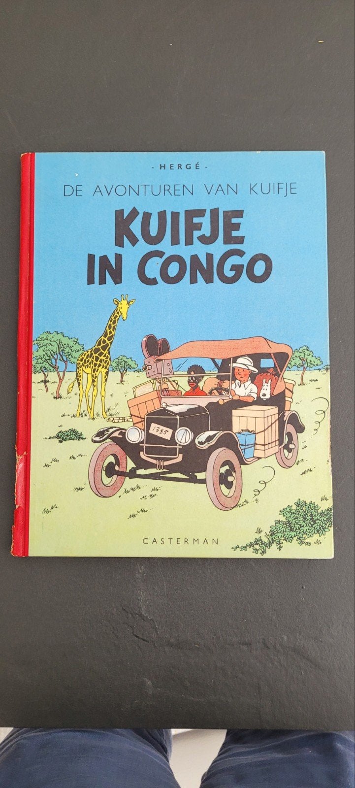 Kuifje in congo, Gelezen, Hergé (George Rémi), Eén stripboek, Ophalen of Verzenden