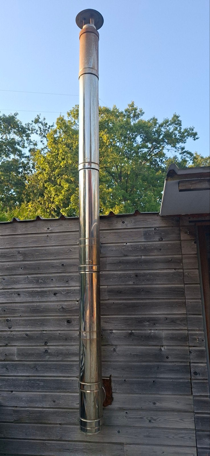 inox schouw 5m + 3 wandbeugels, Ophalen