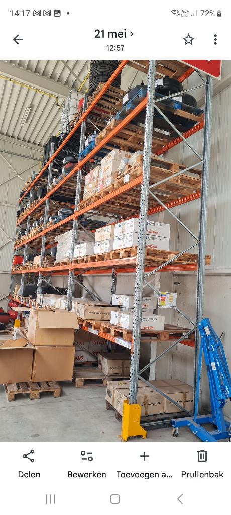 Magazijn stelling, Enlèvement