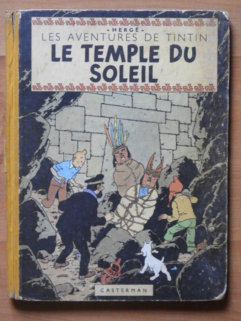 Tintin - Le Temple du Soleil / 1949, Eén stripboek, Ophalen of Verzenden, Gelezen, Hergé.