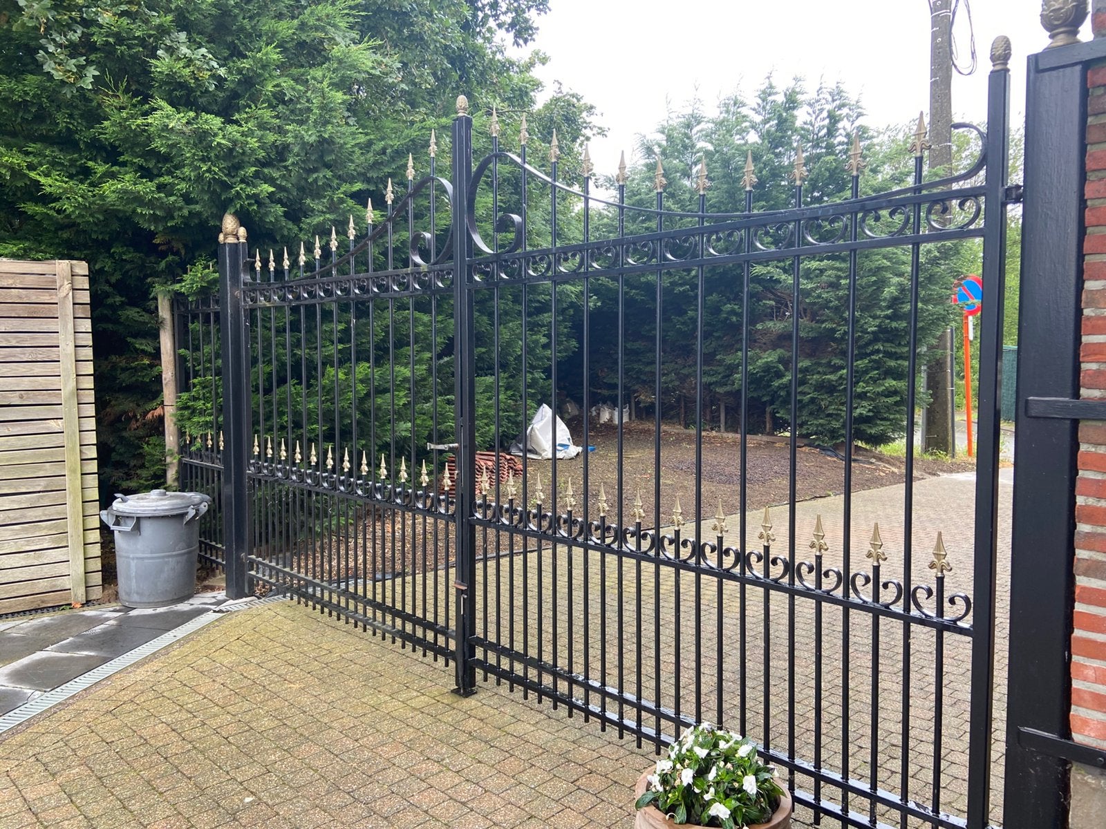 Rustieke poort in goede staat, Jardin & Terrasse, Clôtures de jardin, Enlèvement, Utilisé, Fer, Clôture ornementale