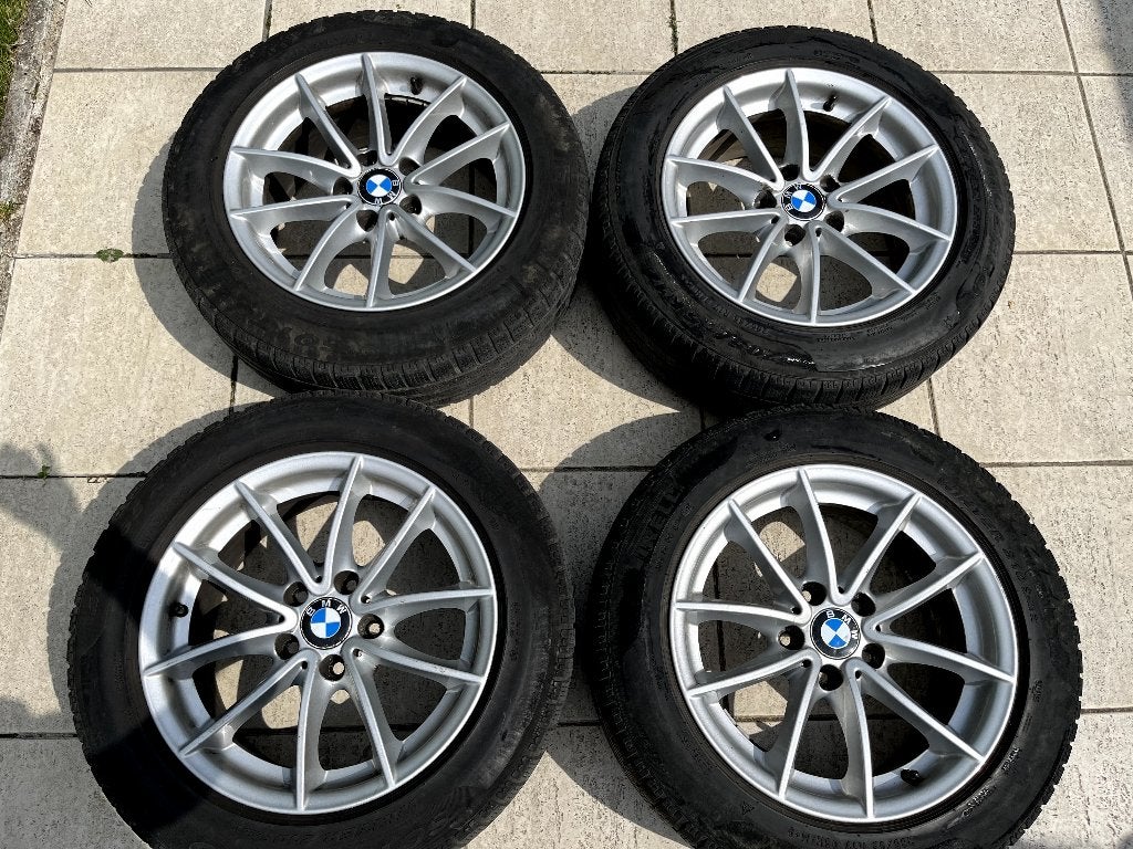 Set van 4 originele 17" BMW 6787575 velgen met banden, Ophalen, Gebruikt, 17 inch, Band(en)