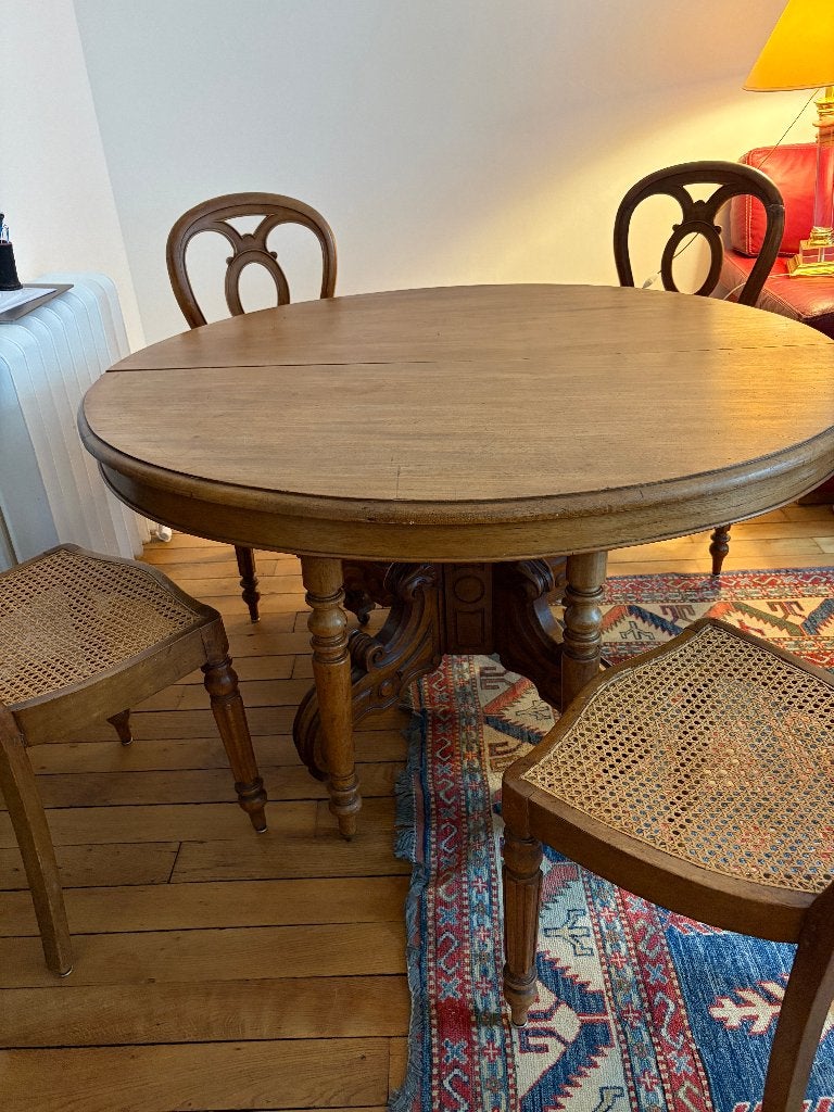 Napoleon III mahoniehouten tafel uitschuifbaar 12 pers., Ophalen, Overige materialen, Gebruikt, NAPOLEON III