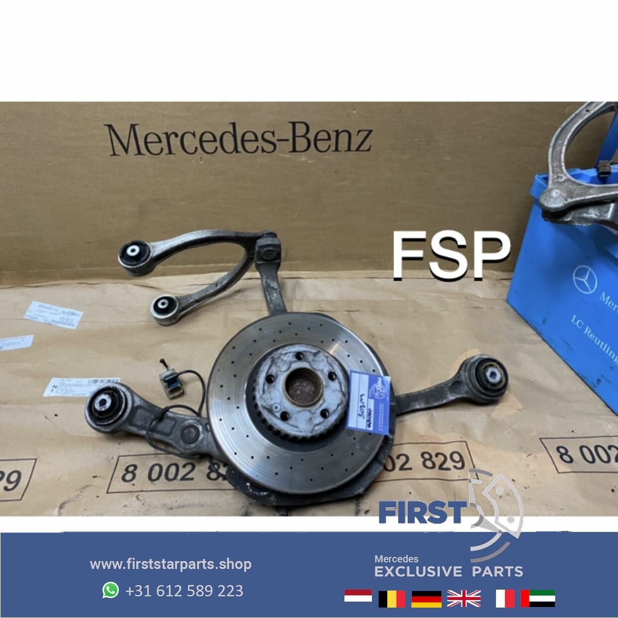 W205 C205 S205 FUSEE OPHANGING RECHTS COMPLEET WIELNAAF + DR, Utilisé, -, -, Enlèvement ou Envoi