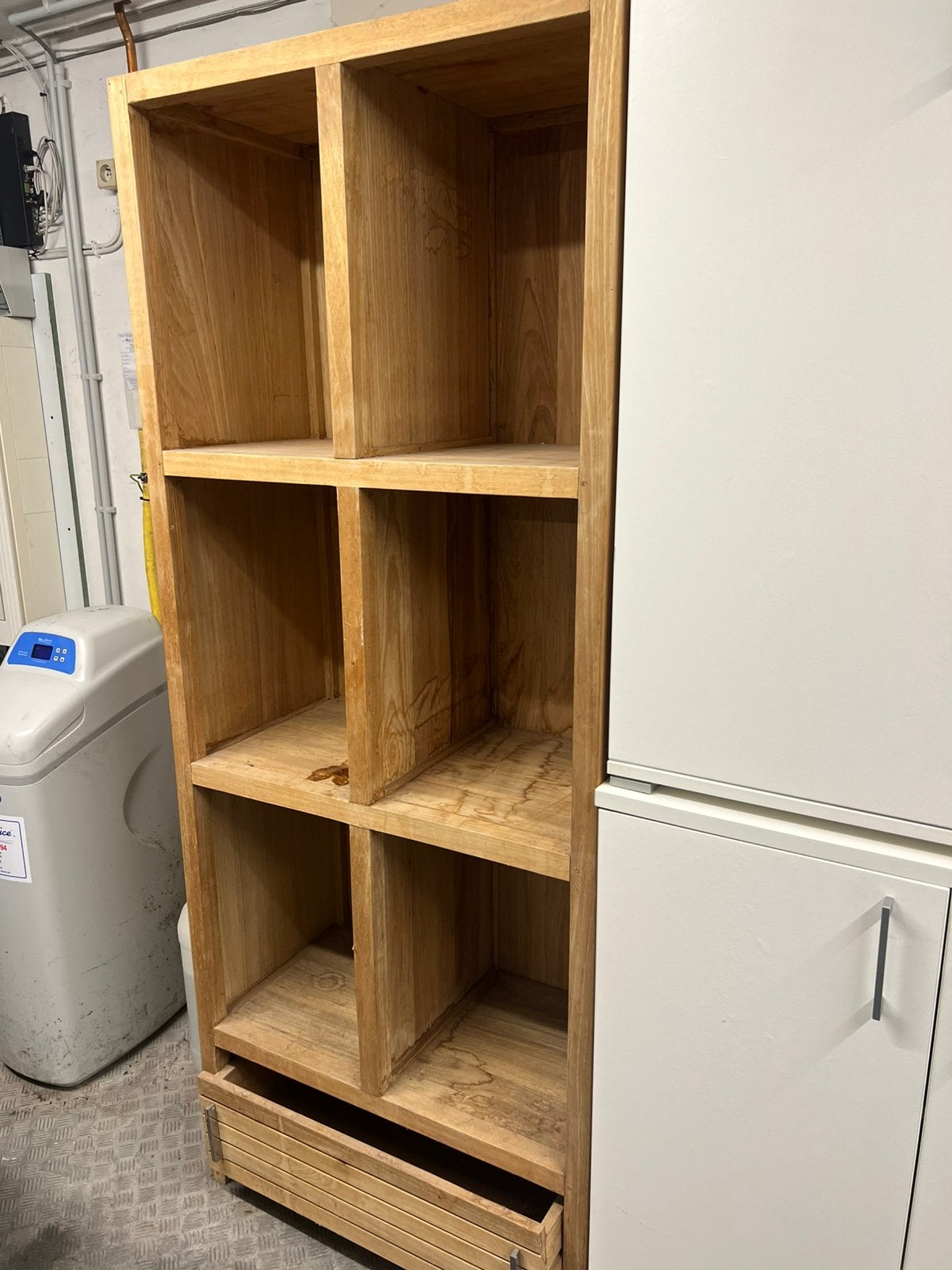 Kast teak vakjes, Huis en Inrichting, Ophalen, Gebruikt