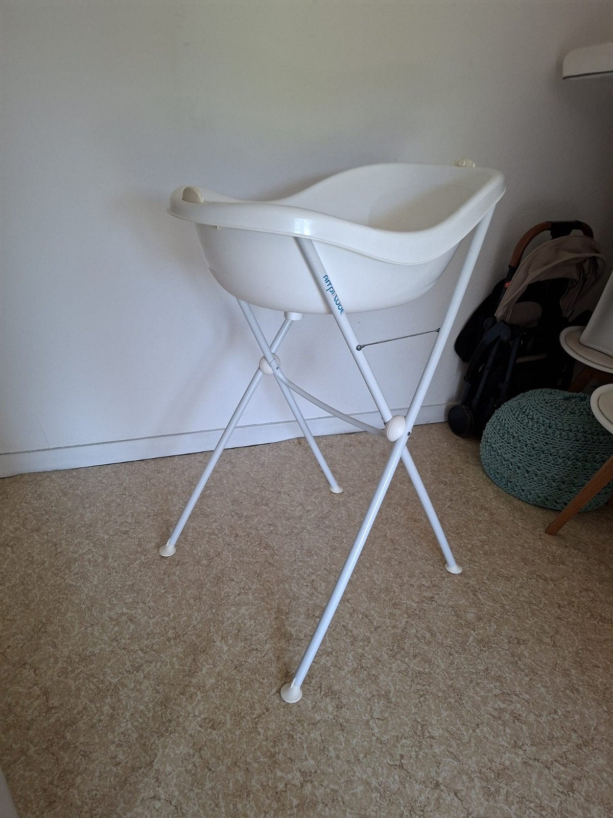 Bébé-Confort Amplitude Babybadje met Staander - Wit, Enfants & Bébés, Autres marques, Comme neuf, Enlèvement, Standard