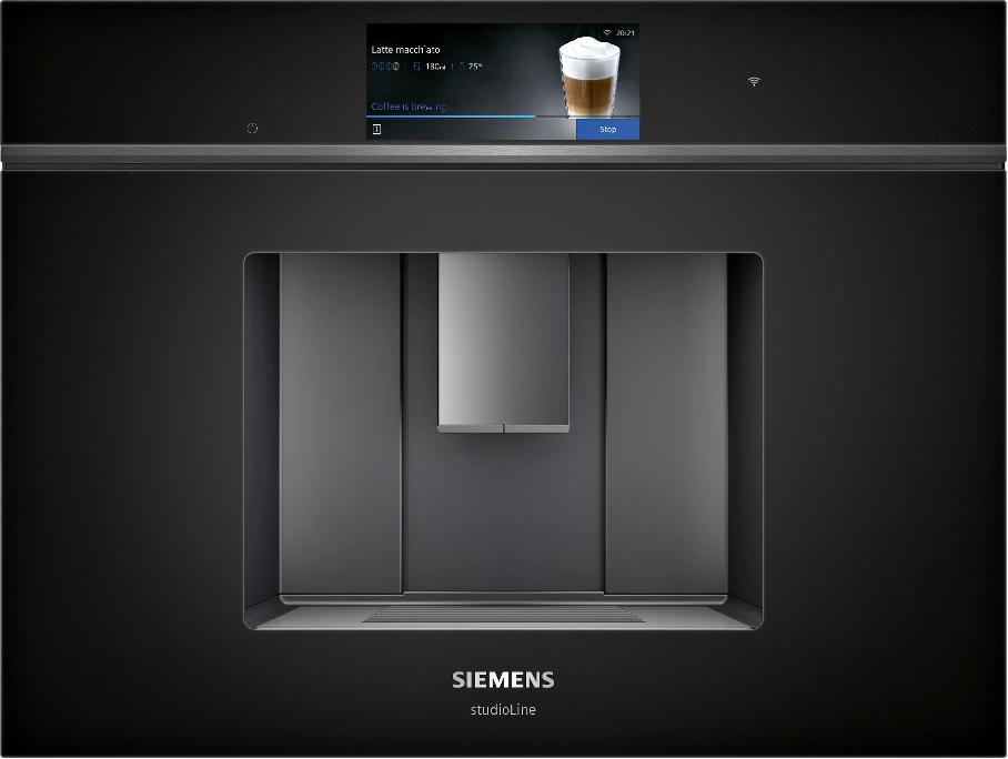 Siemens CT918L1B0 inbouwespresso 45cm, NIEUW, toonzaalmodel, Ophalen, Afneembaar waterreservoir, Espresso apparaat, Nieuw