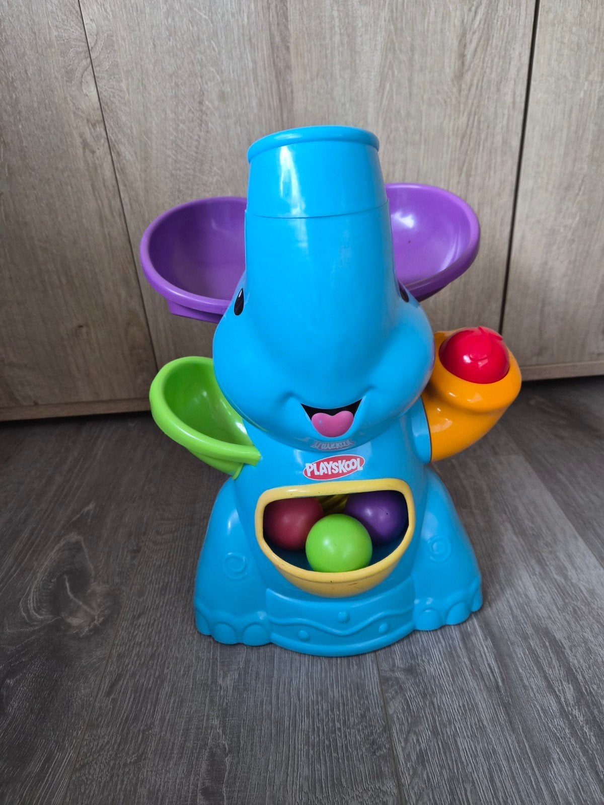 playskool poppin olifant ballenbaan, Ophalen