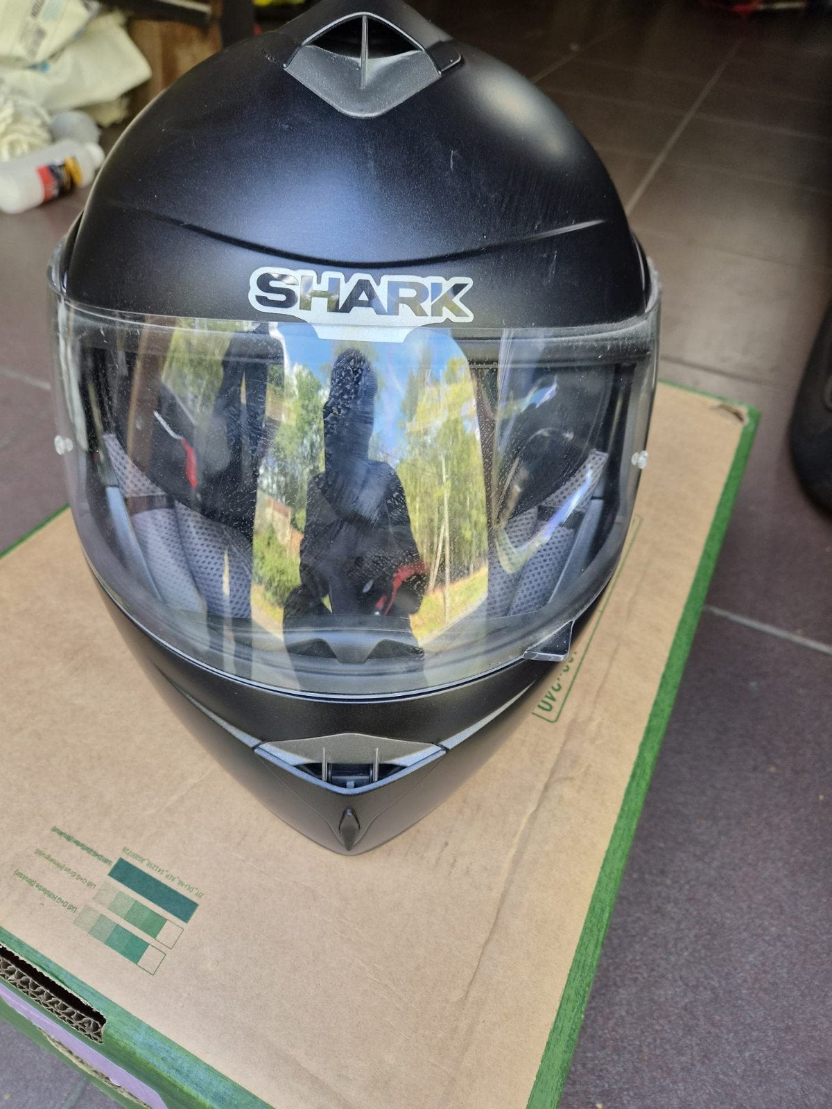 Casque moto Shark + chaussures Alpinestars, Ophalen, Nieuw zonder kaartje, S, Shark