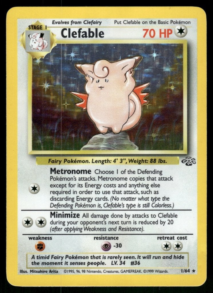Clefable 1/64 - Jungle (NM), Envoi, Utilisé