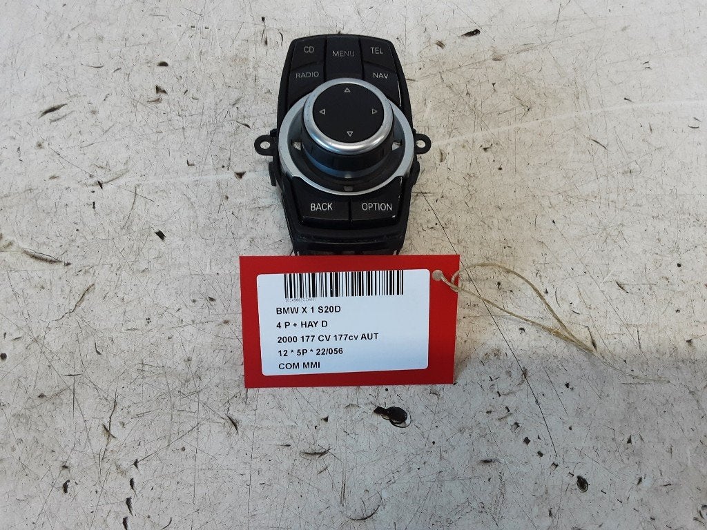 MMI SCHAKELAAR BMW X1 (E84) (01-2009/06-2015) (924943901), Gebruikt, Mevr. I. Hauben, BMW, Rue de l'Espoir 34 34
4030  GRIVEGNÉE, BE